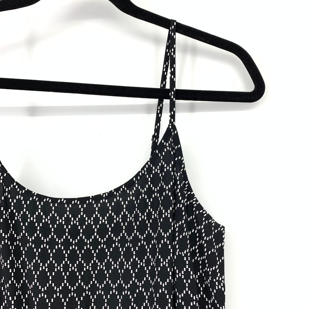 Old Navy A-Line Casual Sundress Womens Size MT Black White Print - Picture 3 of 6
